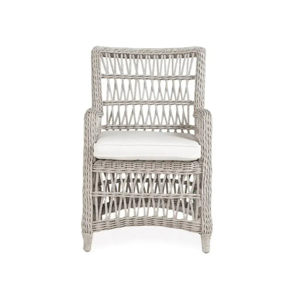 Mackinac Wicker Outdoor Furniture Dining Set for 4-Outdoor Dining Sets-Lloyd Flanders-LOOMLAN