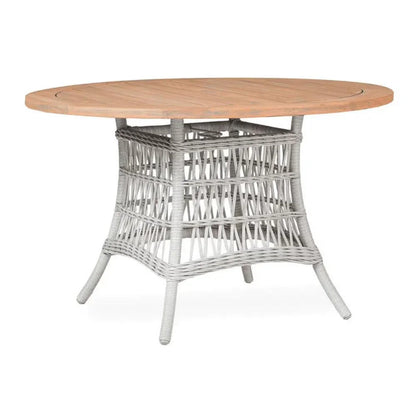 Mackinac Wicker Outdoor Furniture Dining Set for 4-Outdoor Dining Sets-Lloyd Flanders-LOOMLAN