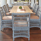 Mackinac Wicker Outdoor Furniture Dining Set for 8-Outdoor Dining Sets-Lloyd Flanders-LOOMLAN