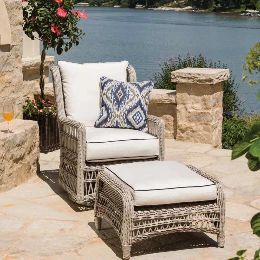 Mackinac Wicker Outdoor Patio Lounge Chair-Outdoor Lounge Chairs-Lloyd Flanders-LOOMLAN