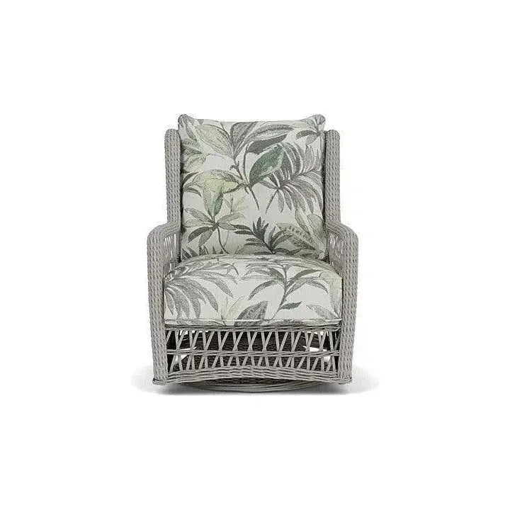Mackinac Wicker Outdoor Swivel Glider Chair Cushions-Outdoor Lounge Chairs-Lloyd Flanders-LOOMLAN