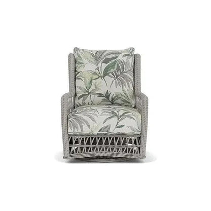 Mackinac Wicker Outdoor Swivel Glider Chair Cushions-Outdoor Lounge Chairs-Lloyd Flanders-LOOMLAN