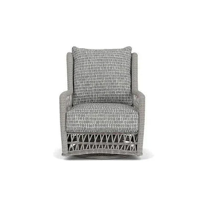 Mackinac Wicker Outdoor Swivel Glider Chair Cushions-Outdoor Lounge Chairs-Lloyd Flanders-LOOMLAN