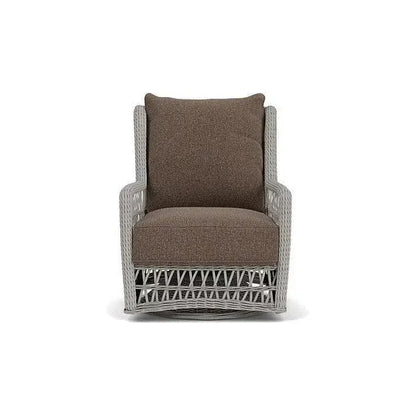Mackinac Wicker Outdoor Swivel Glider Chair Cushions-Outdoor Lounge Chairs-Lloyd Flanders-LOOMLAN