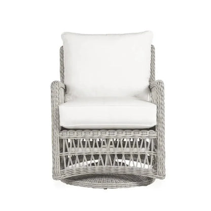 Mackinac Wicker Outdoor Swivel Glider Chair Cushions-Outdoor Lounge Chairs-Lloyd Flanders-LOOMLAN