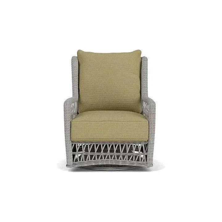 Mackinac Wicker Outdoor Swivel Glider Chair Cushions-Outdoor Lounge Chairs-Lloyd Flanders-LOOMLAN