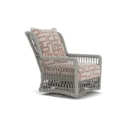 Mackinac Wicker Outdoor Swivel Glider Chair - High Back-Outdoor Lounge Chairs-Lloyd Flanders-LOOMLAN