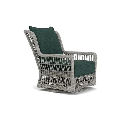 Mackinac Wicker Outdoor Swivel Glider Chair - High Back-Outdoor Lounge Chairs-Lloyd Flanders-LOOMLAN