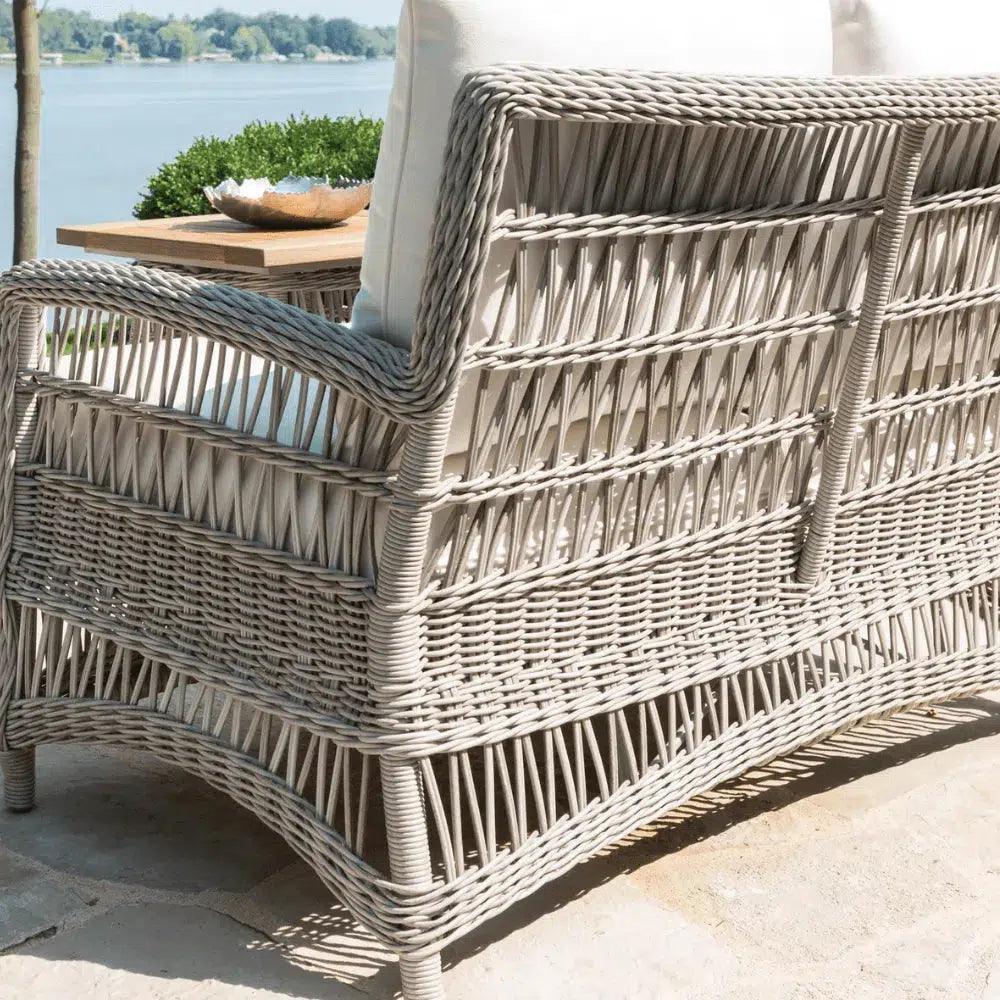 Mackinac Wicker Patio Furniture Set Loveseat & Chairs-Outdoor Lounge Sets-Lloyd Flanders-LOOMLAN
