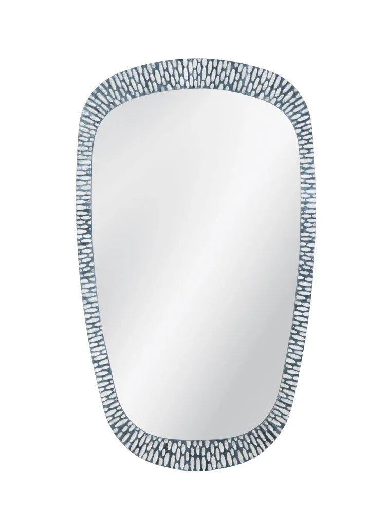 Maddox Modern Grey Resin Wall Mirror - LOOMLAN - Bassett Mirror - Wall Mirrors