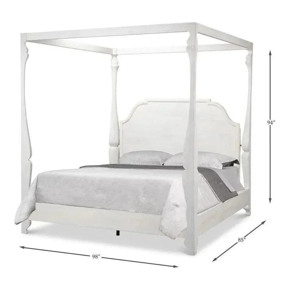 Madeline Brown Wooden Bed Frame - LOOMLAN - Sarreid - Beds
