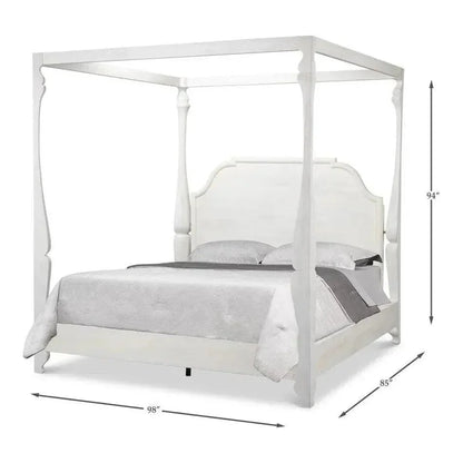 Madeline Brown Wooden Bed Frame - LOOMLAN - Sarreid - Beds
