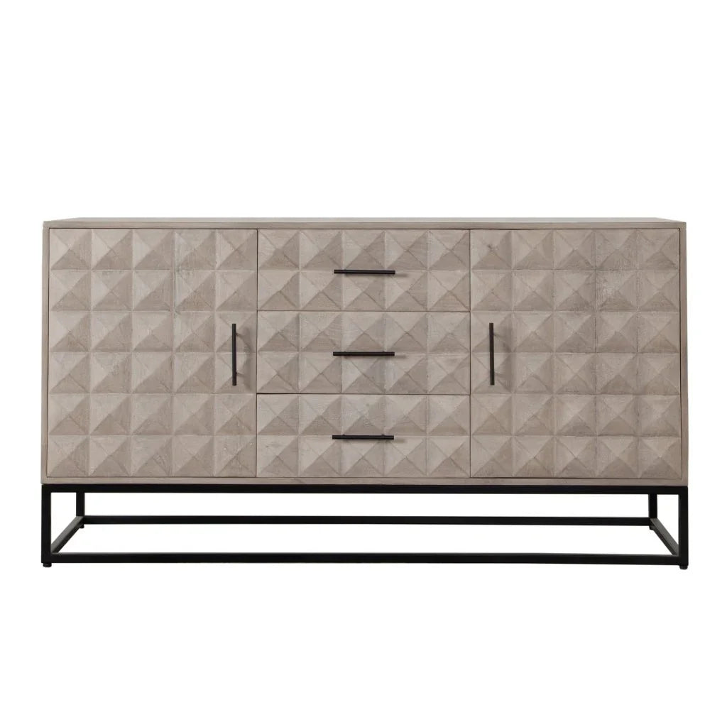 Madera Three Drawer Wood Dresser - LOOMLAN - Diamond Sofa - Dressers