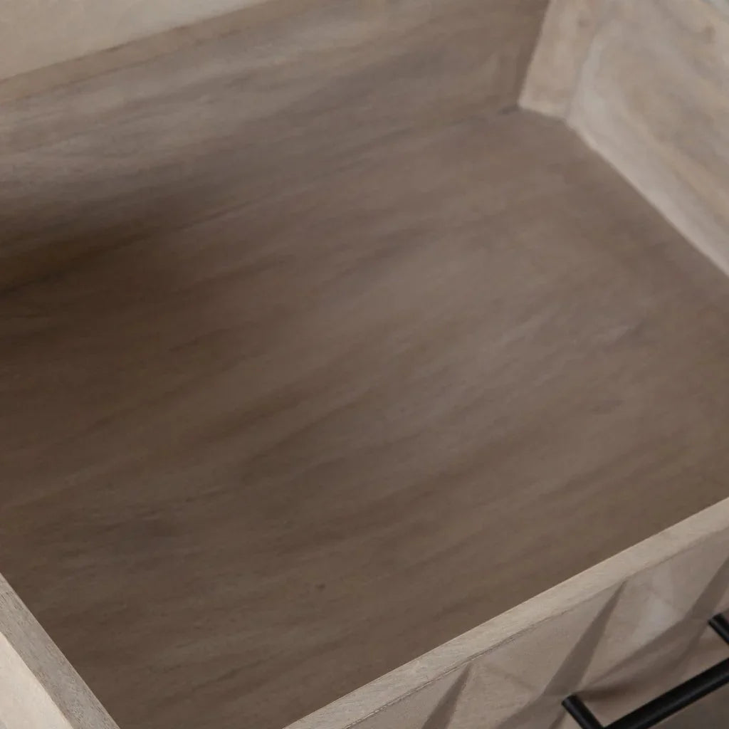 Madera Two Drawer Wooden Accent Table - LOOMLAN - Diamond Sofa - Side Tables