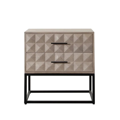 Madera Two Drawer Wooden Accent Table - LOOMLAN - Diamond Sofa - Side Tables