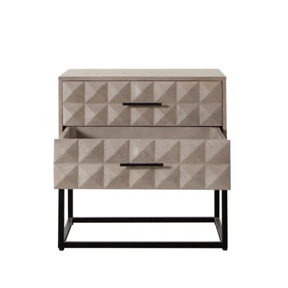 Madera Two Drawer Wooden Accent Table - LOOMLAN - Diamond Sofa - Side Tables