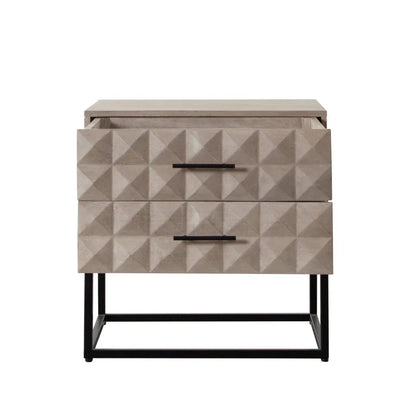 Madera Two Drawer Wooden Accent Table - LOOMLAN - Diamond Sofa - Side Tables
