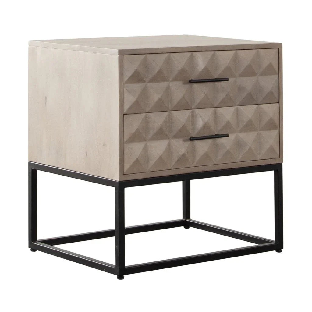 Madera Two Drawer Wooden Accent Table - LOOMLAN - Diamond Sofa - Side Tables