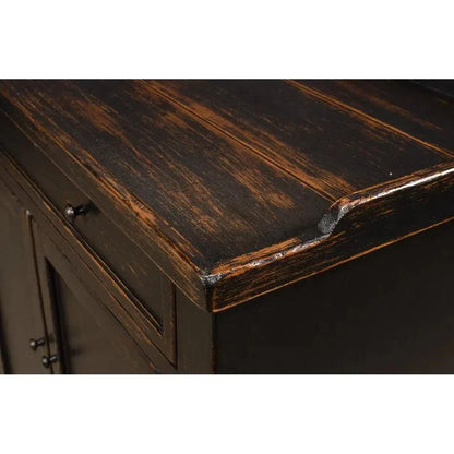 Madigan Sideboard Antique Black - LOOMLAN - Sarreid - Sideboards