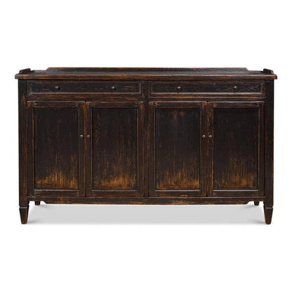 Madigan Sideboard Antique Black - LOOMLAN - Sarreid - Sideboards