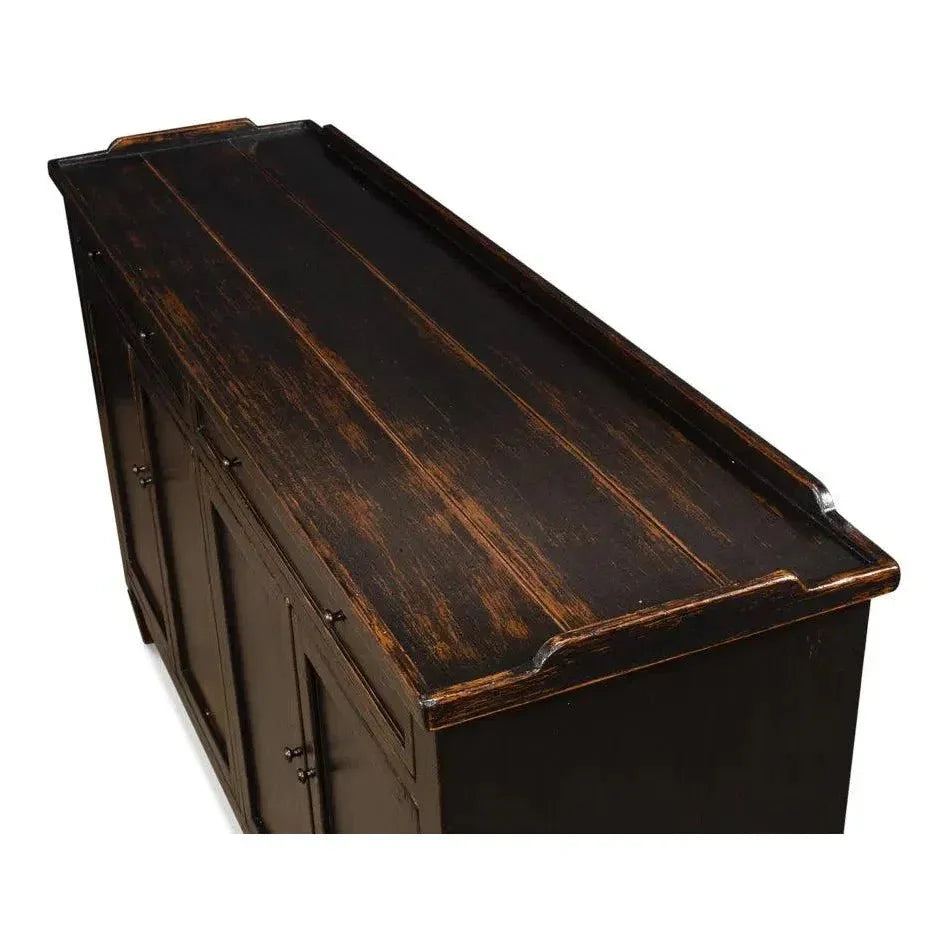 Madigan Sideboard Antique Black - LOOMLAN - Sarreid - Sideboards