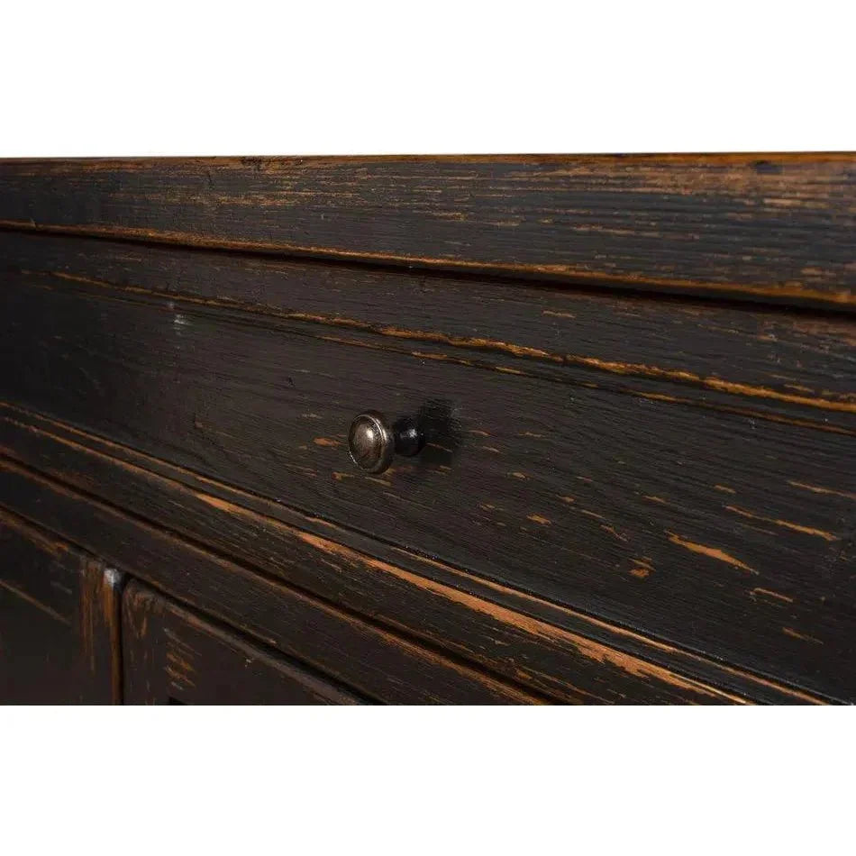 Madigan Sideboard Antique Black - LOOMLAN - Sarreid - Sideboards
