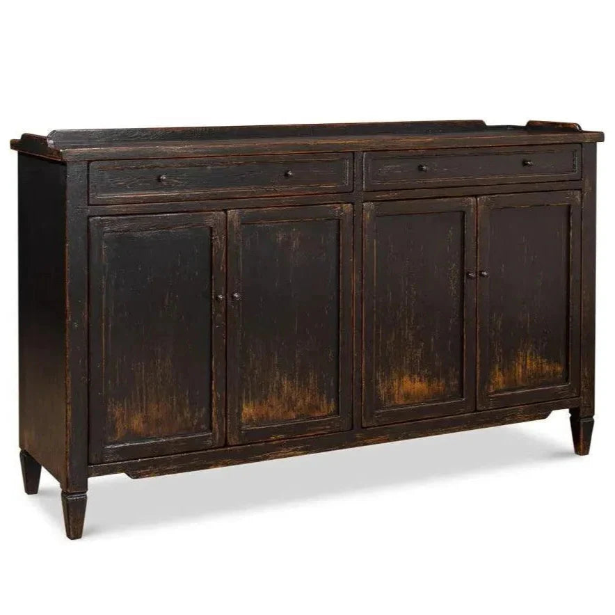 Madigan Sideboard Antique Black - LOOMLAN - Sarreid - Sideboards