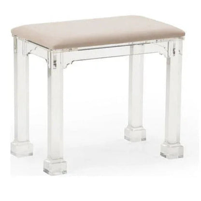 Madison Acrylic Made Bedroom Bench - LOOMLAN - Chelsea House - Bedroom Benches
