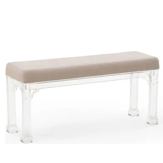 Madison Acrylic Made Bedroom Bench - LOOMLAN - Chelsea House - Bedroom Benches