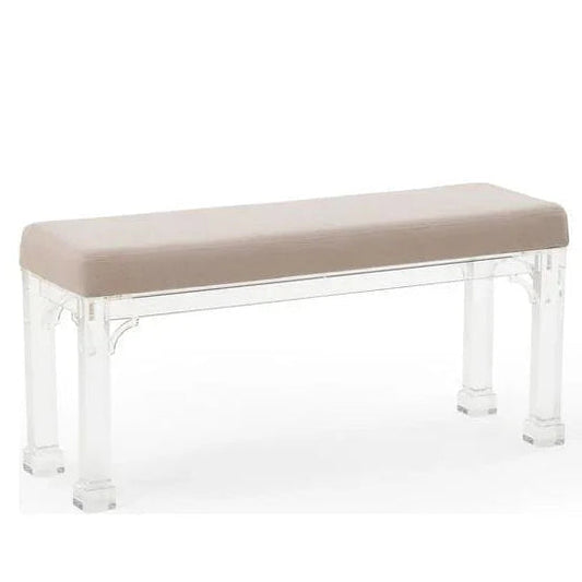 Madison Acrylic Made Bedroom Bench - LOOMLAN - Chelsea House - Bedroom Benches