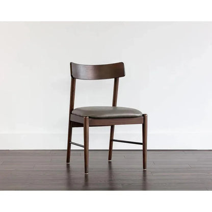 Madison Leather Armless Dining Chair 2PC - LOOMLAN - SUNPAN - Dining Chairs