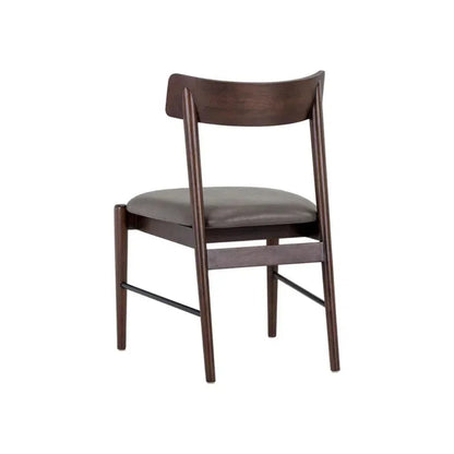 Madison Leather Armless Dining Chair 2PC - LOOMLAN - SUNPAN - Dining Chairs