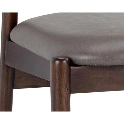 Madison Leather Armless Dining Chair 2PC - LOOMLAN - SUNPAN - Dining Chairs