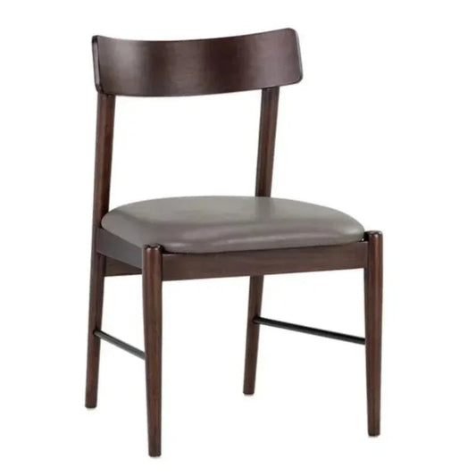 Madison Leather Armless Dining Chair 2PC - LOOMLAN - SUNPAN - Dining Chairs