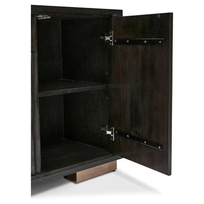 Madison Wooden Buffet Sleek Shiny Gold Legs - LOOMLAN - Urbia - Buffets