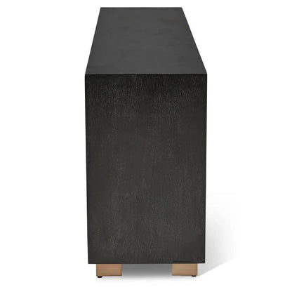 Madison Wooden Buffet Sleek Shiny Gold Legs - LOOMLAN - Urbia - Buffets