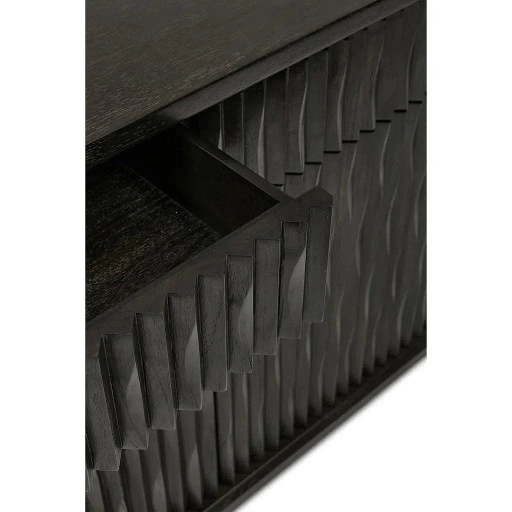 Madison Wooden Buffet Sleek Shiny Gold Legs - LOOMLAN - Urbia - Buffets