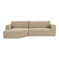 Madrid Ultra Soft Comfortable Sectional Sofa-Modular Sofas-Moe's Home-Left Facing-Cool Beige-LOOMLAN