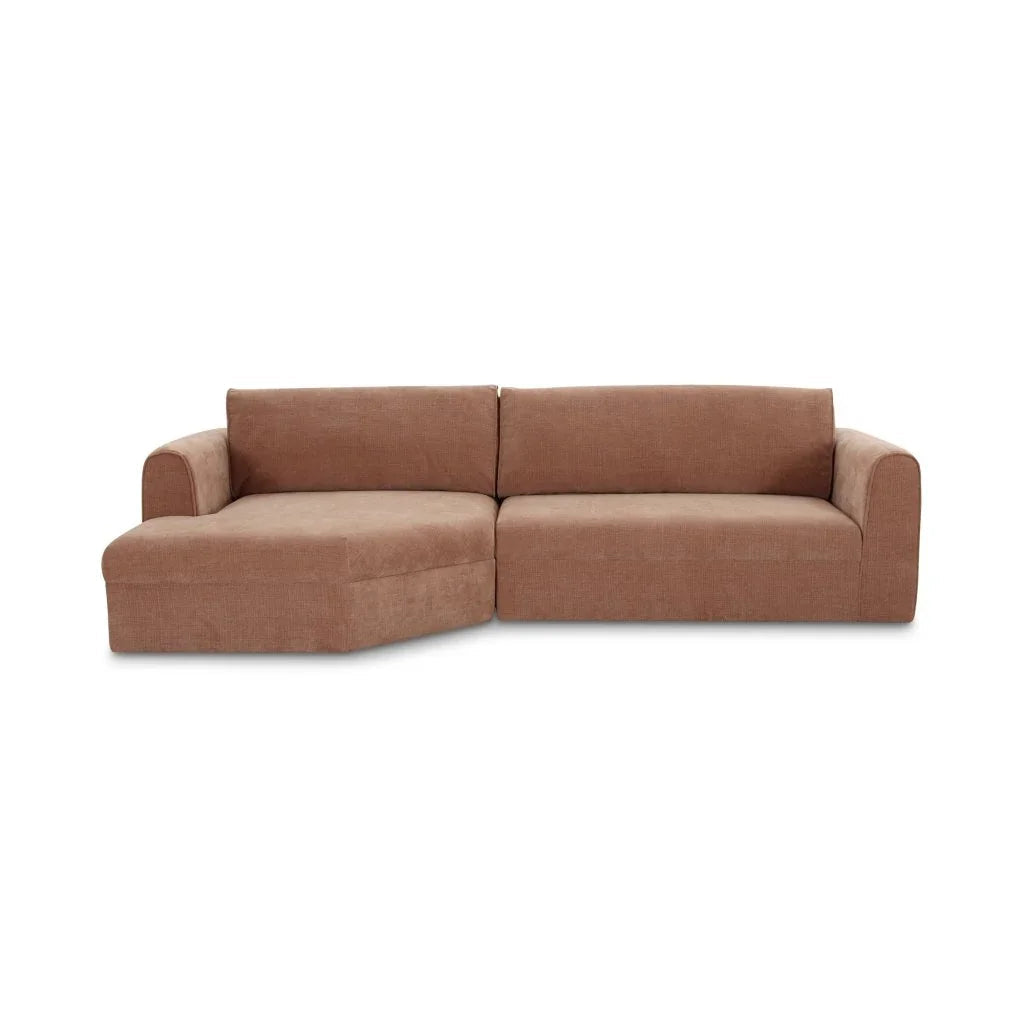 Madrid Ultra Soft Comfortable Sectional Sofa-Modular Sofas-Moe's Home-Left Facing-Heritage Pink-LOOMLAN