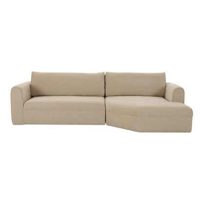 Madrid Ultra Soft Comfortable Sectional Sofa-Modular Sofas-Moe's Home-Rigt Facing-Cool Beige-LOOMLAN