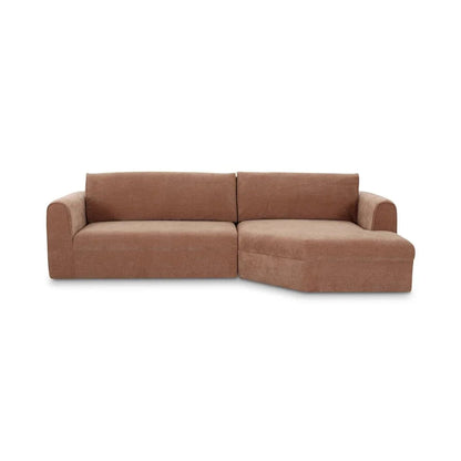 Madrid Ultra Soft Comfortable Sectional Sofa-Modular Sofas-Moe's Home-Rigt Facing-Heritage Pink-LOOMLAN