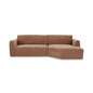 Madrid Ultra Soft Comfortable Sectional Sofa-Modular Sofas-Moe's Home-Rigt Facing-Heritage Pink-LOOMLAN