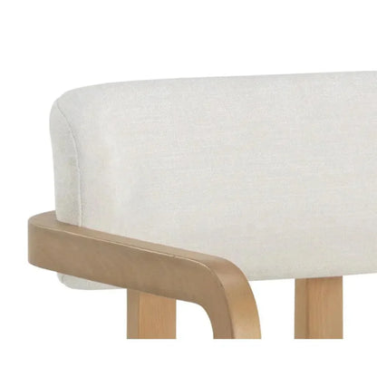 Madrone Leather Eye Catching Dining Armchair - LOOMLAN - SUNPAN - Dining Chairs