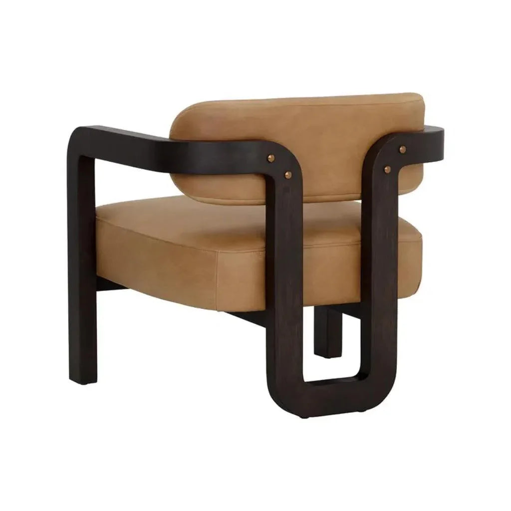 Madrone Leather Eye Catching Lounge Chair - LOOMLAN - SUNPAN - Accent Chairs