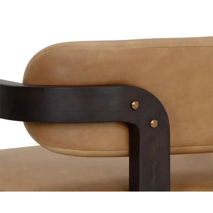 Madrone Leather Eye Catching Lounge Chair - LOOMLAN - SUNPAN - Accent Chairs