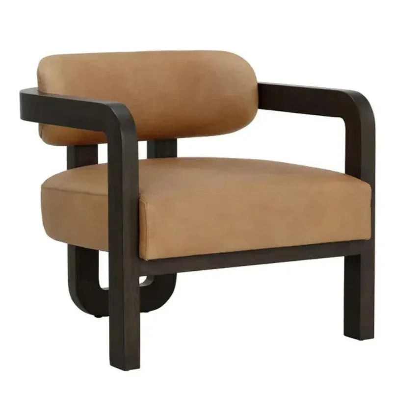 Madrone Leather Eye Catching Lounge Chair - LOOMLAN - SUNPAN - Accent Chairs