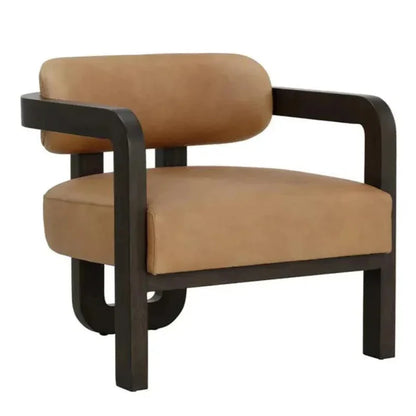 Madrone Leather Eye Catching Lounge Chair - LOOMLAN - SUNPAN - Accent Chairs