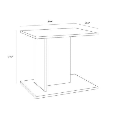 Madsen Side Table Modern Solid Natural - LOOMLAN - SUNPAN - Side Tables