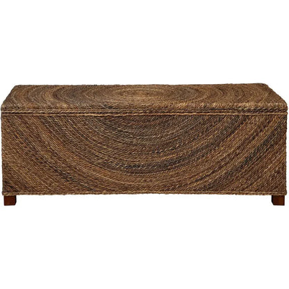 Madura Seagrass Wooden Storage Bench - LOOMLAN - Furniture Classics - Bedroom Benches