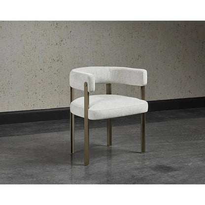 Mae Fabric Dining Armchair - LOOMLAN - SUNPAN - Dining Chairs